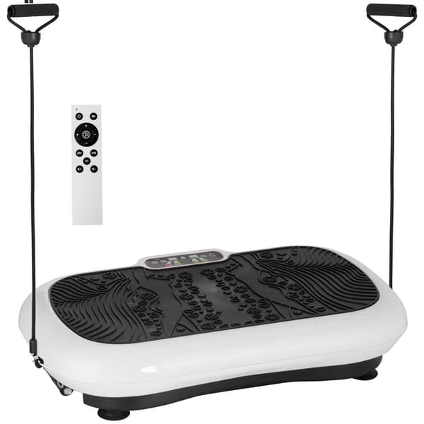 Vibrationsplatta Fitnessapparat, 73x40x13 cm, Svart och Vit