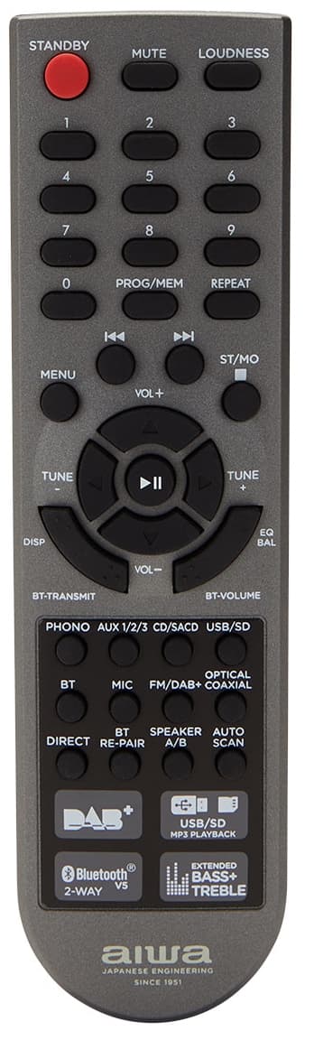 AIWA Receiver Bluetooth FM DAB
