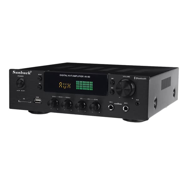 Sunbuck 2000W HiFi vahvistin Bluetooth Stereo Integroitu vahvistin 2 ...