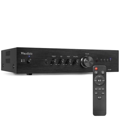 Audizio AD200B stereoförstärkare - 2.1 hi-fi förstärkare med Bluetooth - Svart