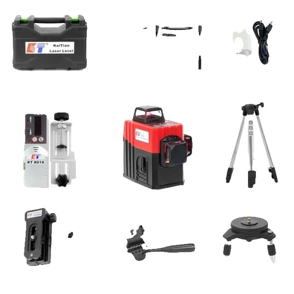 Laser-taso, 12 viivaa, itsetasaava