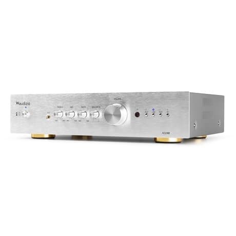 Audizio AD200A stereoförstärkare - 2.1 hi-fi förstärkare med Bluetooth - Silver