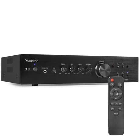 Audizio AD220B stereoförstärkare - 2.1 hi-fi förstärkare med Bluetooth - Svart