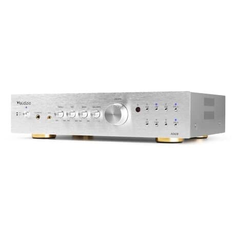 Audizio AD420A stereoförstärkare - 4-kanals hi-fi förstärkare med Bluetooth - Silver