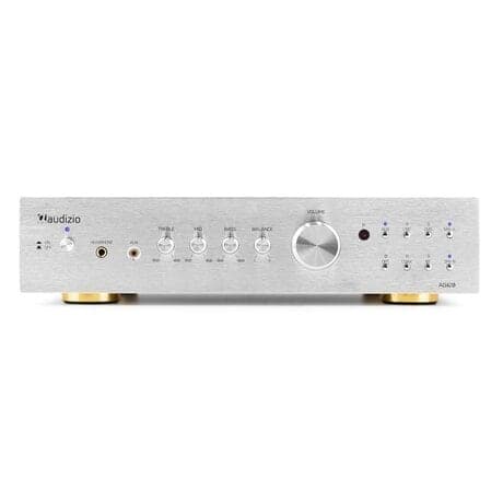 Audizio AD420A stereoförstärkare - 4-kanals hi-fi förstärkare med Bluetooth - Silver