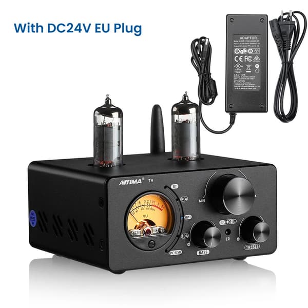 HeiFi-putkivahvistin, 100W teho, kaksikanavainen stereo, Bluetooth 5.0 -yhteys,T9 Putkivahvistin EU
