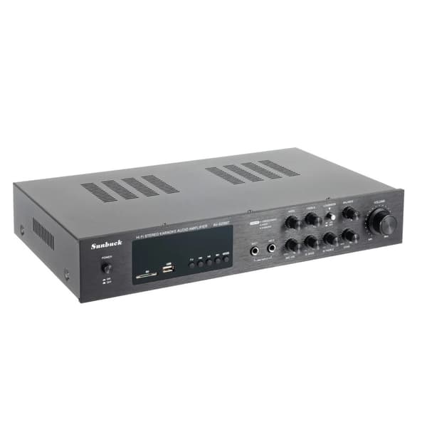 5.1 Surround-äänivahvistin, 600W teho, Bluetooth-yhteys,musta