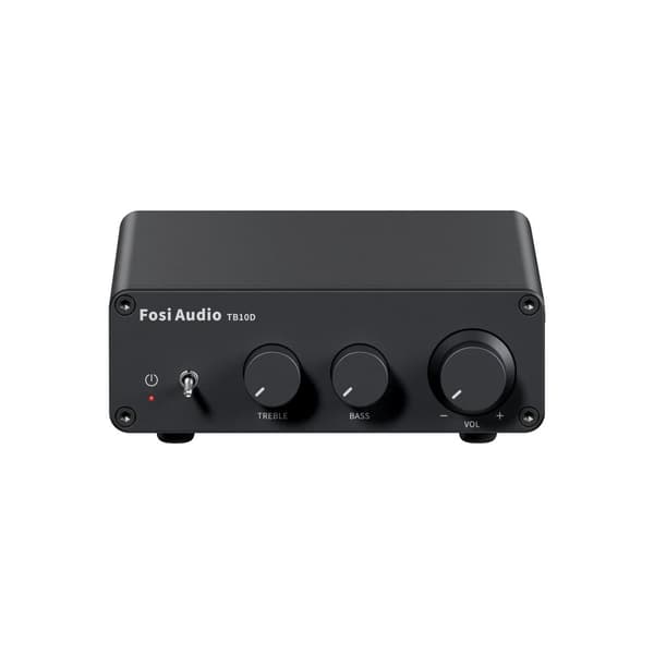 Fosi Audio TB10D HiFi-forstærker, 600W maksimal udgangseffekt, diskant- og baskontrol,TB10D med 48V