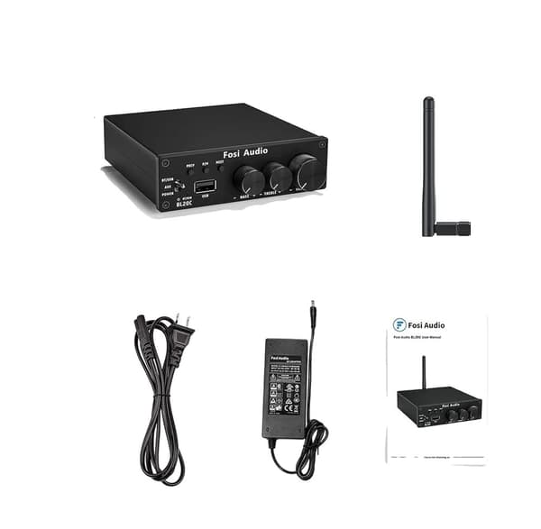 Bluetooth-ljudförstärkare, 160W uteffekt, flera ingångslägen,BL20C Med 24V