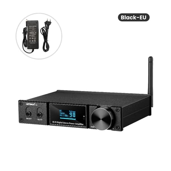 Effektförstärkare, Stereoljud, Digital Subwooferförstärkare, Med 32V EU-kontakt