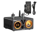 Miniatyrbild 1 av 2: Bluetooth-rörförstärkare, HiFi-ljudkvalitet, VU-mätare display, T9 PRO 32V EU