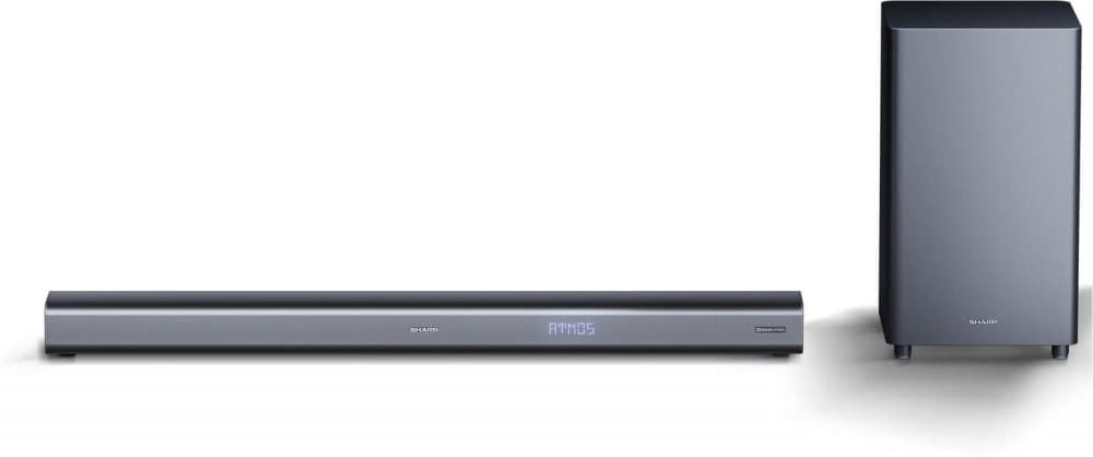 Sharp 3.1CH Soundbar System Wireless Subwoofer, Black Dolby Atmos Soundbar, 440 W, HDMI ARC-CEC, HDMI- out BT