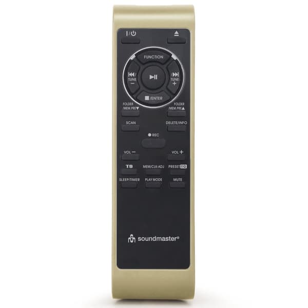 Soundmaster Stereo-anläggning i retro-stil med skivspelare, radio, CD och kassettbandspelarer
