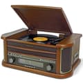 Miniatyrbild 1 av 3: Soundmaster Stereo-anläggning i retro-stil med skivspelare, radio, CD och kassettbandspelarer