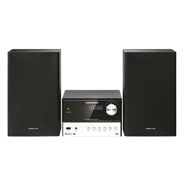 Grundig Mikro Kæde Cms 3000 Bt Dab+ Sort Sort, Sølv