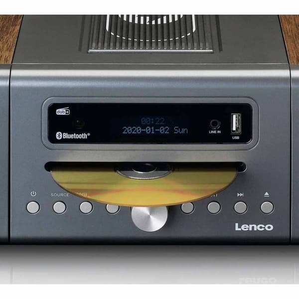 Lenco Mikro Hi-fi Mc-175 Harmaa