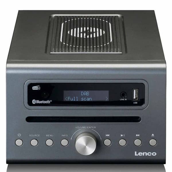 Lenco Mikro Hi-fi Mc-175 Harmaa
