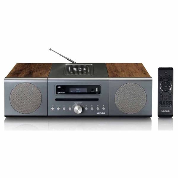 Lenco Mikro Hi-fi Mc-175 Harmaa