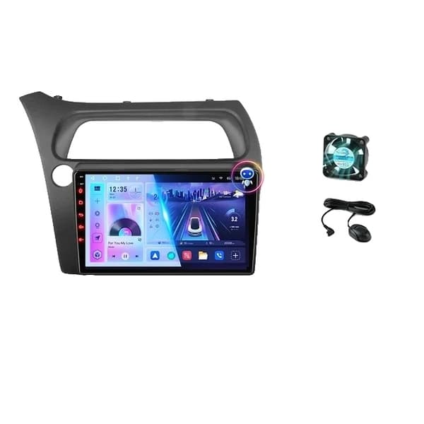 Bilradio, Android 12 kompatibilitet, multimedie navigation, T3L-Fan-Kamera