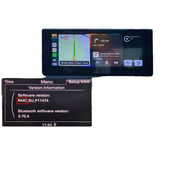Bil Multimedia Hovedenhed, Trådløs Carplay, Android 12, A1 RMC 4-32GB RAM, otte kerne