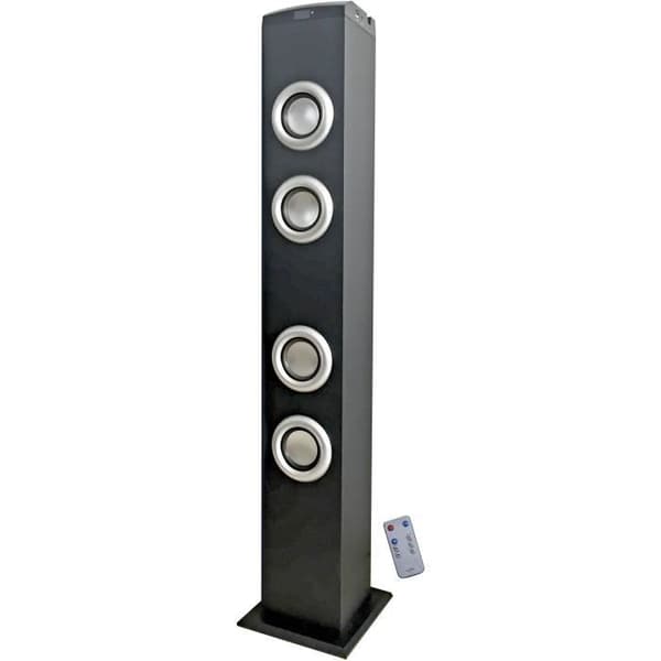 INOVALLEY HP41-BTH Bluetooth ljudtorn - 2 x 30 Watt - FM-radio - USB - Micro SD-kort - AUX-IN-ingång - Svart