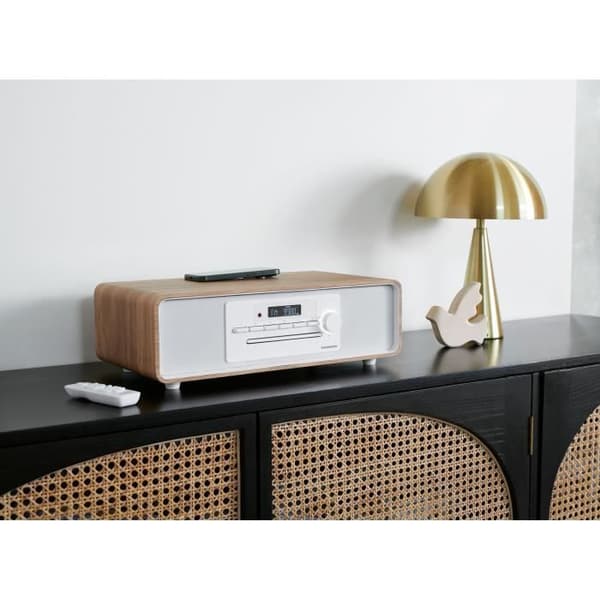 Bluetooth mikrosystem - THOMSON - Vit och svart - FM/CD/MP3/USB-radio, 60W, Equalizer