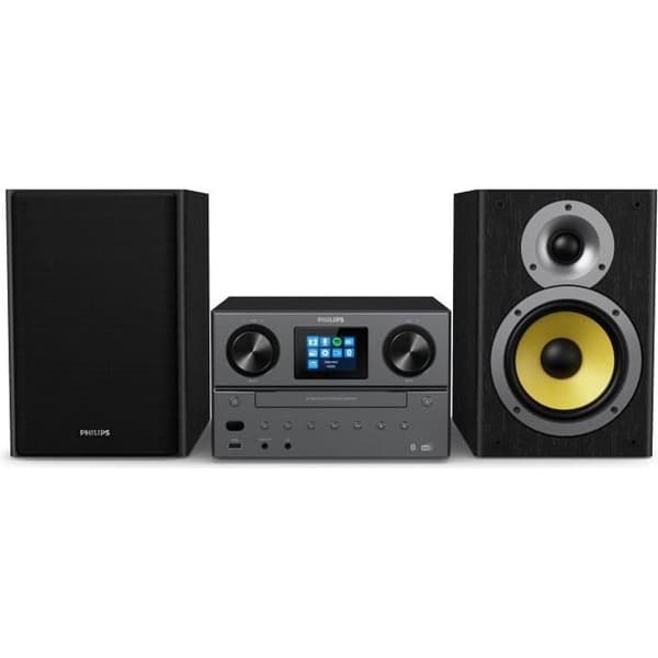 PHILIPS TAM8905 Internet Radio Microsystem - DAB+ Bluetooth Spotify Connect CD MP3 100W RMS Svart