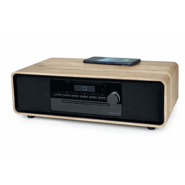 Mini Hifi Thomson MIC300IBT Sort, Træ