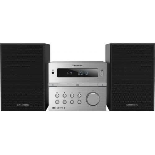 CMS 4200, kompakt system silver, Bluetooth, DAB+, CD, FM Svart, Silver
