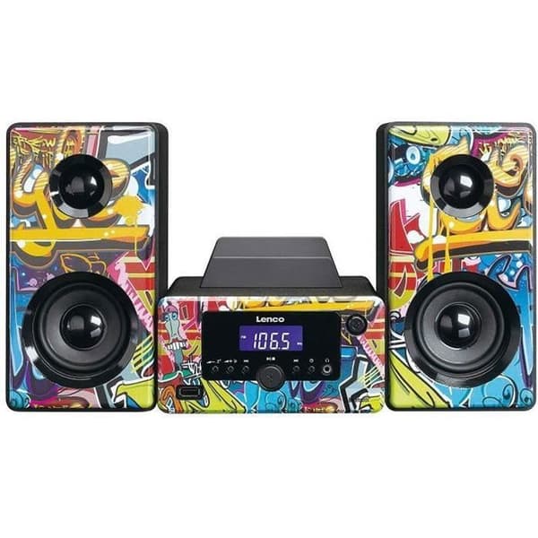 Mikrosystem - Lenco - MC-020 - Bluetooth 4.0 - FM-radio - USB-spelare