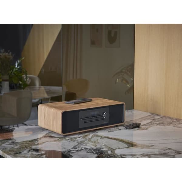 Bluetooth mikrosystem - THOMSON - Svart - FM/CD/MP3/USB/Induktionsradio, 60W, Equalizer, Fjärrkontroll, Strömförsörjning. 230V