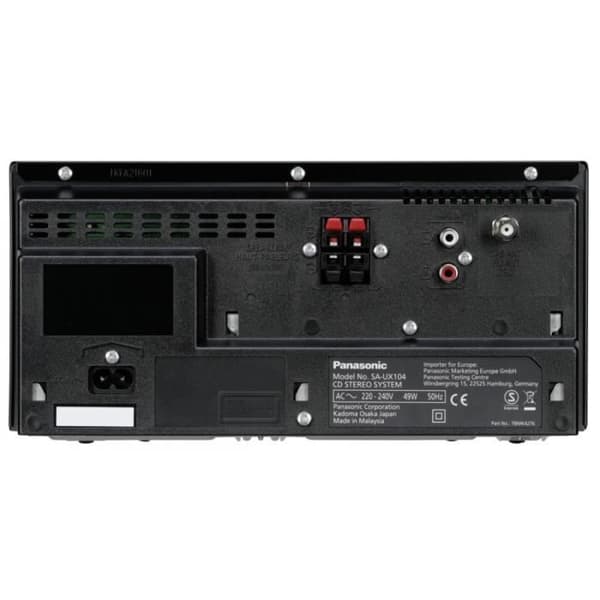 Minisystem - PANASONIC - SC-UX104EG-K - CD/MP3-spelare - Bluetooth - Digital radio