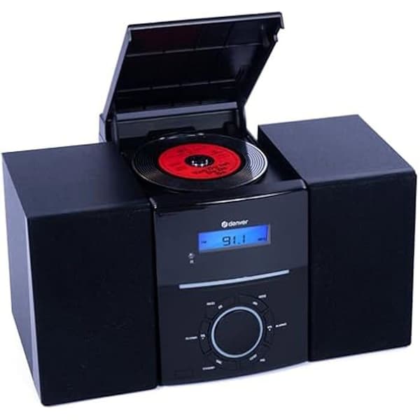 Micro HiFi-system - DENVER - MCA240 - FM-radio - CD-spelare - Väckarklockafunktion Svart