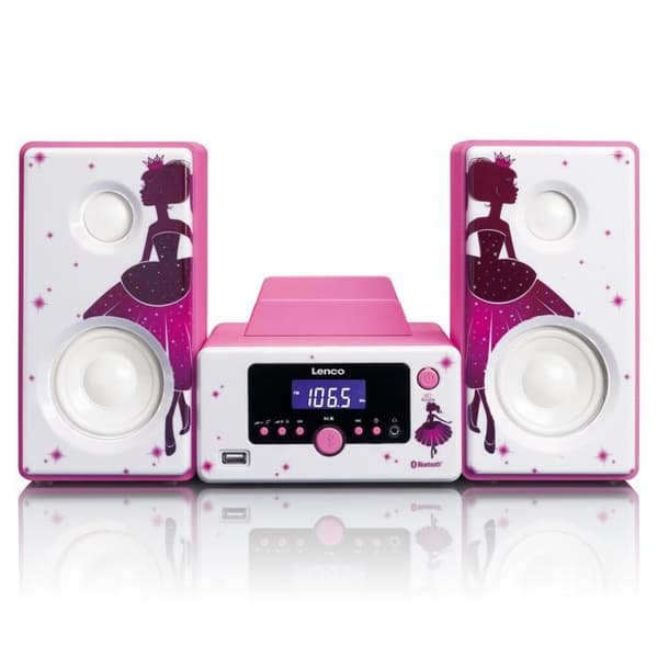MC-020 Kompakt kedja med Bluetooth FM-radio och USB Princess Pink