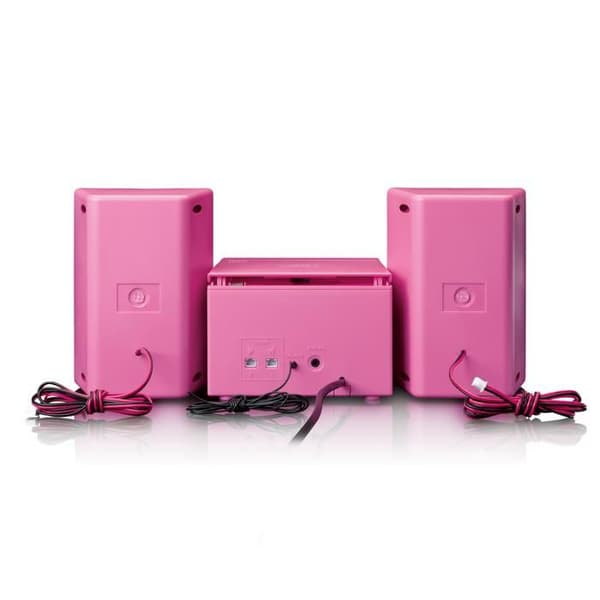 Mikrosystem - Lenco - MC-013PK - CD-spelare - FM-radio - Rosa