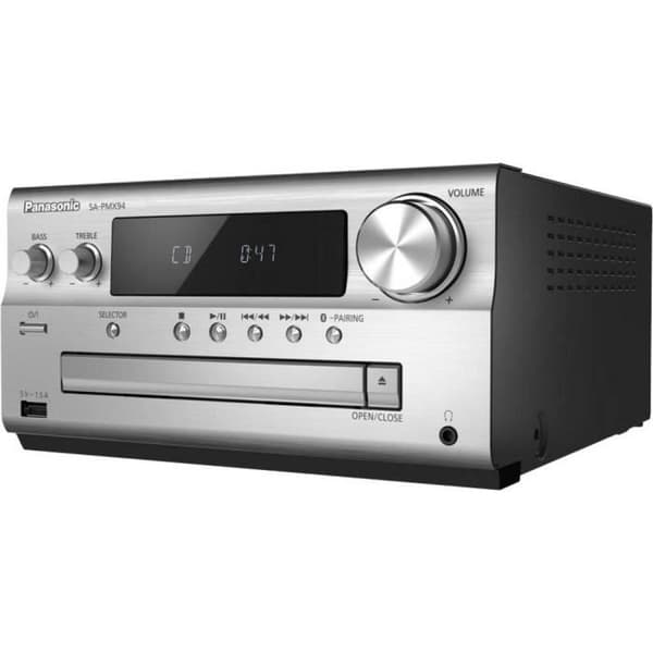 Panasonic SC-PMX94 stereosystem - CD, Bluetooth, DAB+, FM - Högupplöst ljud 2 x 60 W - Grå