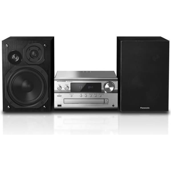 PANASONIC PMX90EG-S HiFi-system - CD/MP3-spelare, FM-radio, Bluetooth - Svart Silver