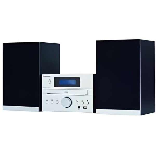THOMSON MIC122DABBT - CD / MP3 / USB / DAB + mikrosystem - Bluetooth - Digital FM -tuner - 30 stationer - Equalizer Silver