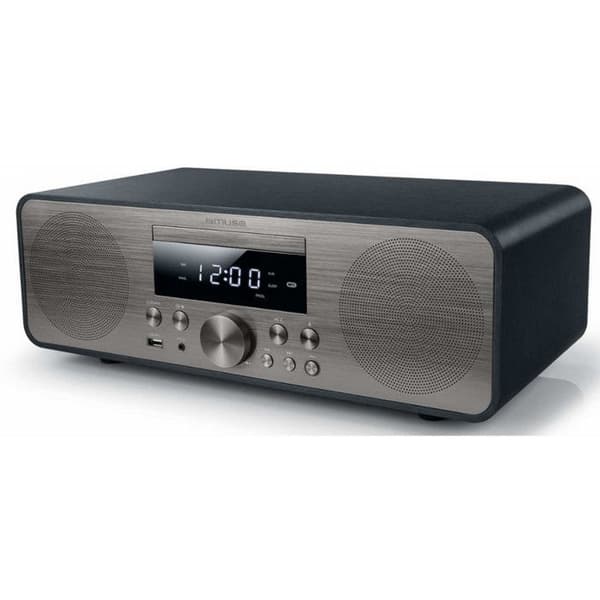 MUSE M 880 BTC mikrosystem - CD/MP3-spelare, Radio, Bluetooth - Svart/Grå