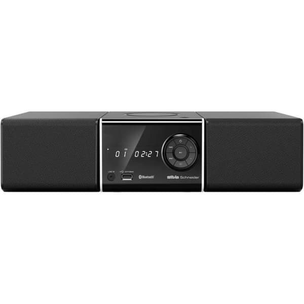 Silva Schneider SMP 360 BT Stereo AUX, Bluetooth, CD, FM, USB, med fjärrkontroll 2 x 5 W svart