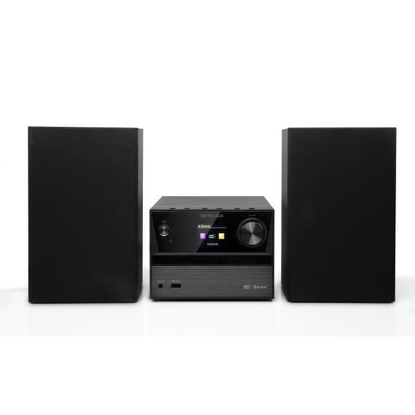 MUSE M-70 DBT - Bluetooth Hi-Fi mikrosystem - PLL FM/DAB+ radio, CD/MP3, USB-port - 2x20 Watt - 60 stationer som kan lagras - Svart