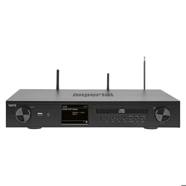 Imperial DABMAN i550CD Nätverksstereomottagare 2x42 W svart Bluetooth®, DAB+, Internetradio, USB, WiFi