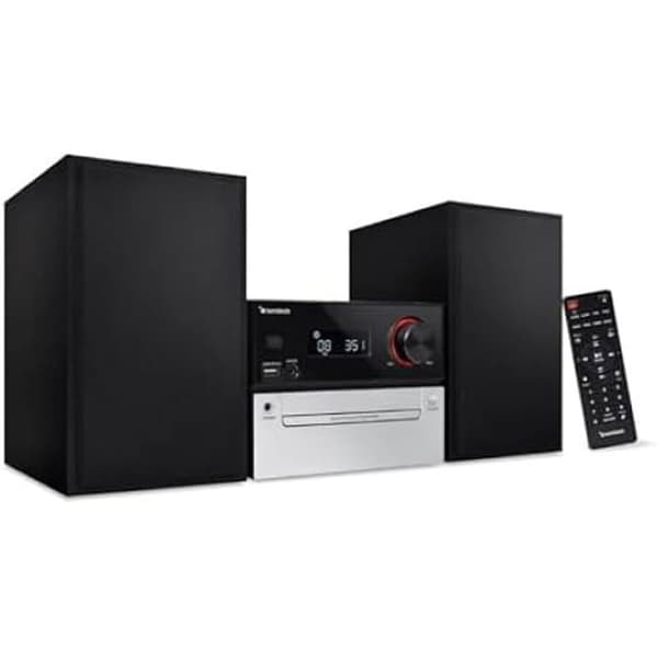 Hi-Fi-mikrosystem - SUNSTECH - Bluetooth 5.3 - LCD-skärm - 30W effekt - Digital FM-tuner