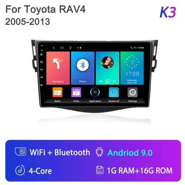 Bilradio, Android 12, Carplay integration, GPS-navigation, K3