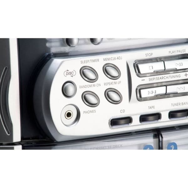 Stereoanläggning - Karcher - KA 5300 - CD, Kassett, FM - 2 x 5 W - Silver
