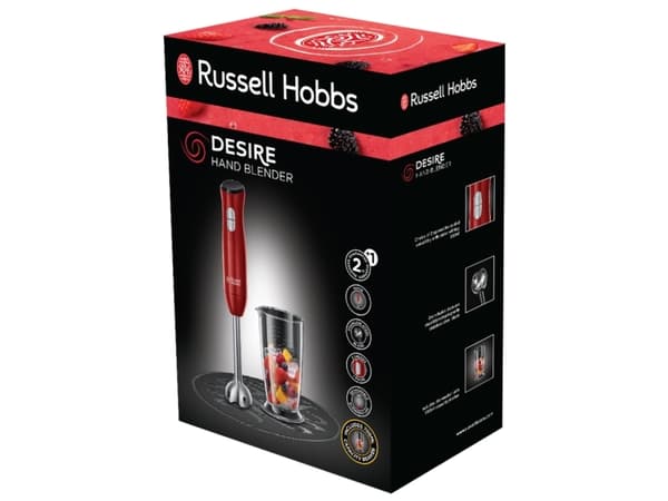 Russell Hobbs Desire 24690-56 - Stavblender - 500 W - dyb bærrød/sort