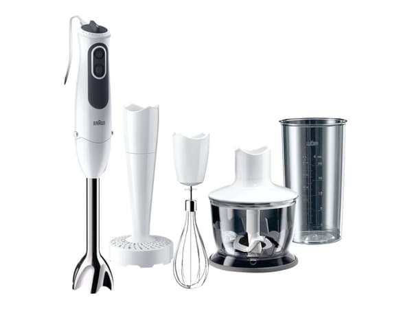 Braun Multiquick 3 MQ 3137 Sauce+ - Sauvasekoitin - 750 W - valkoinen/harmaa
