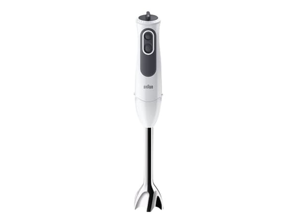Braun Multiquick 3 Vario MQ 3100 WH Smoothie+ - Håndmikser - 750 W - hvit/grå