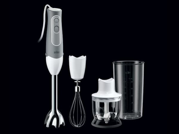 Braun Multiquick 5 MQ 525 Omelette - Håndmikser - 600 W - hvit/grå