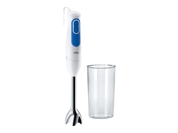 Braun MQ 3000 WH Smoothie+, Upotettava sekoitin, 0,6 L, 700 W, Sininen, Valkoinen